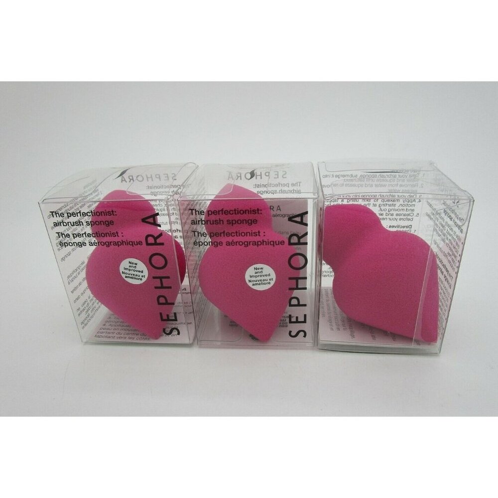 SEPHORA The Perfectionist Airbrush Sponge PINK - Lot of 3